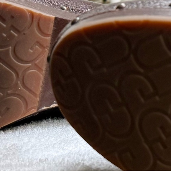 UGG Brown Ankle Boots with Buckle - Picture 6 of 7